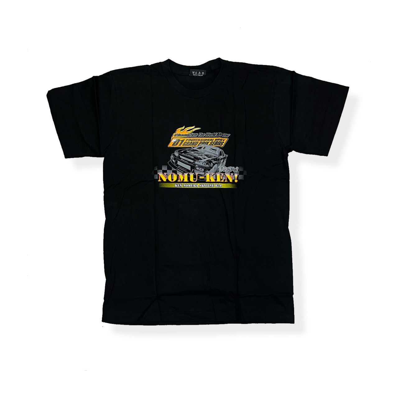 D1GP Skyline R34 Sedan Ken Nomura T-shirt Black