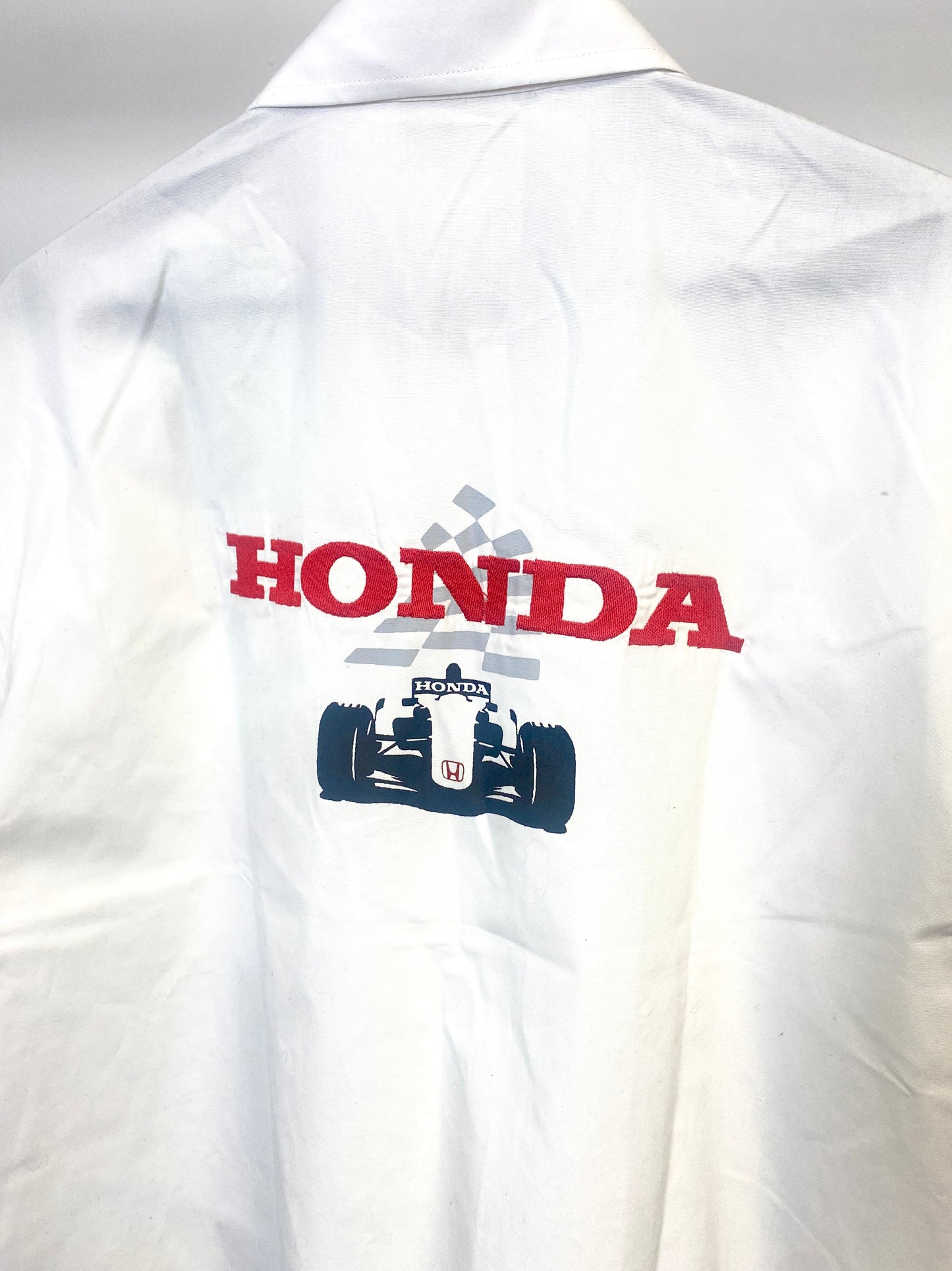 Vintage Honda Formula 1 Racing Worker Button Shirt