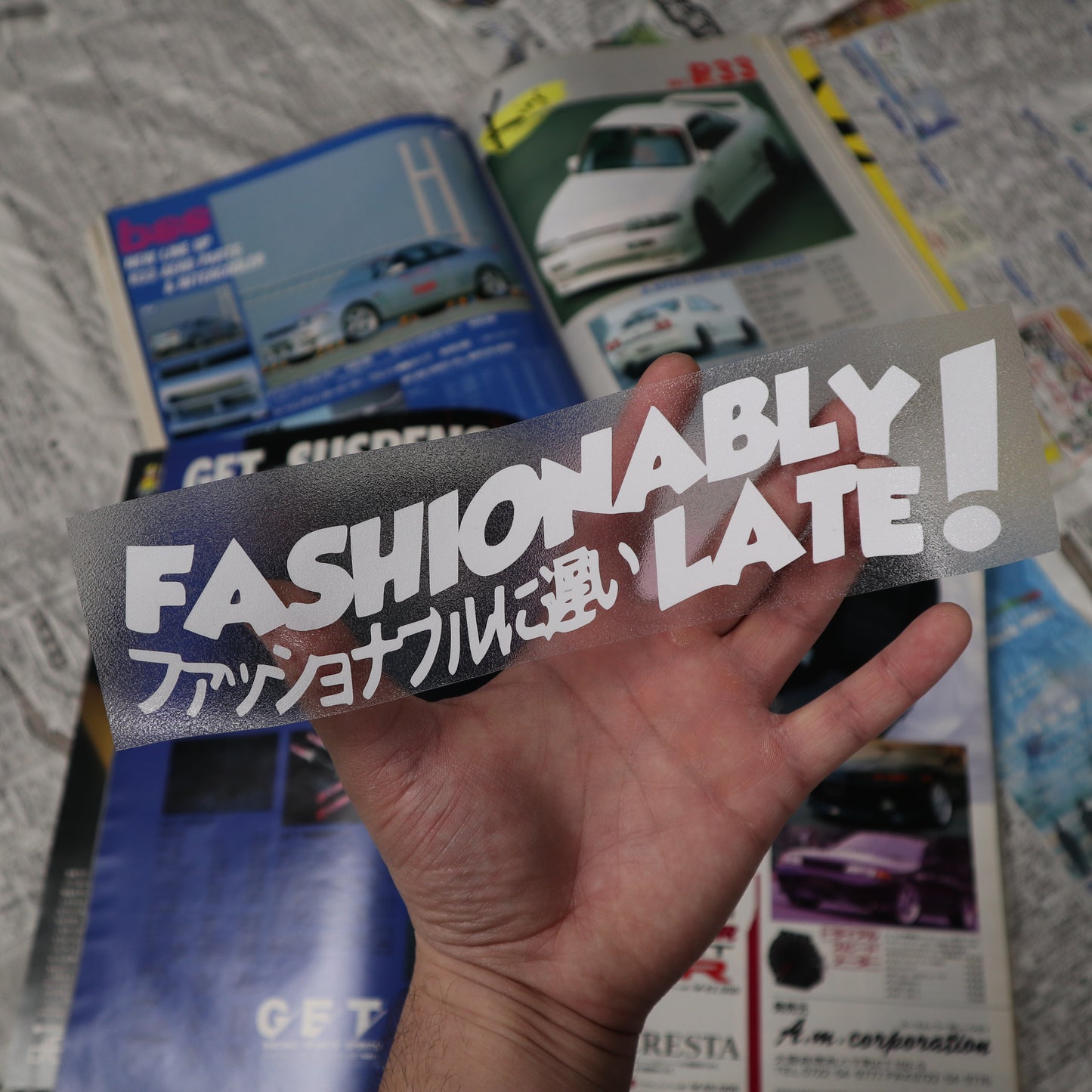 Fashionably Late - Die-Cut